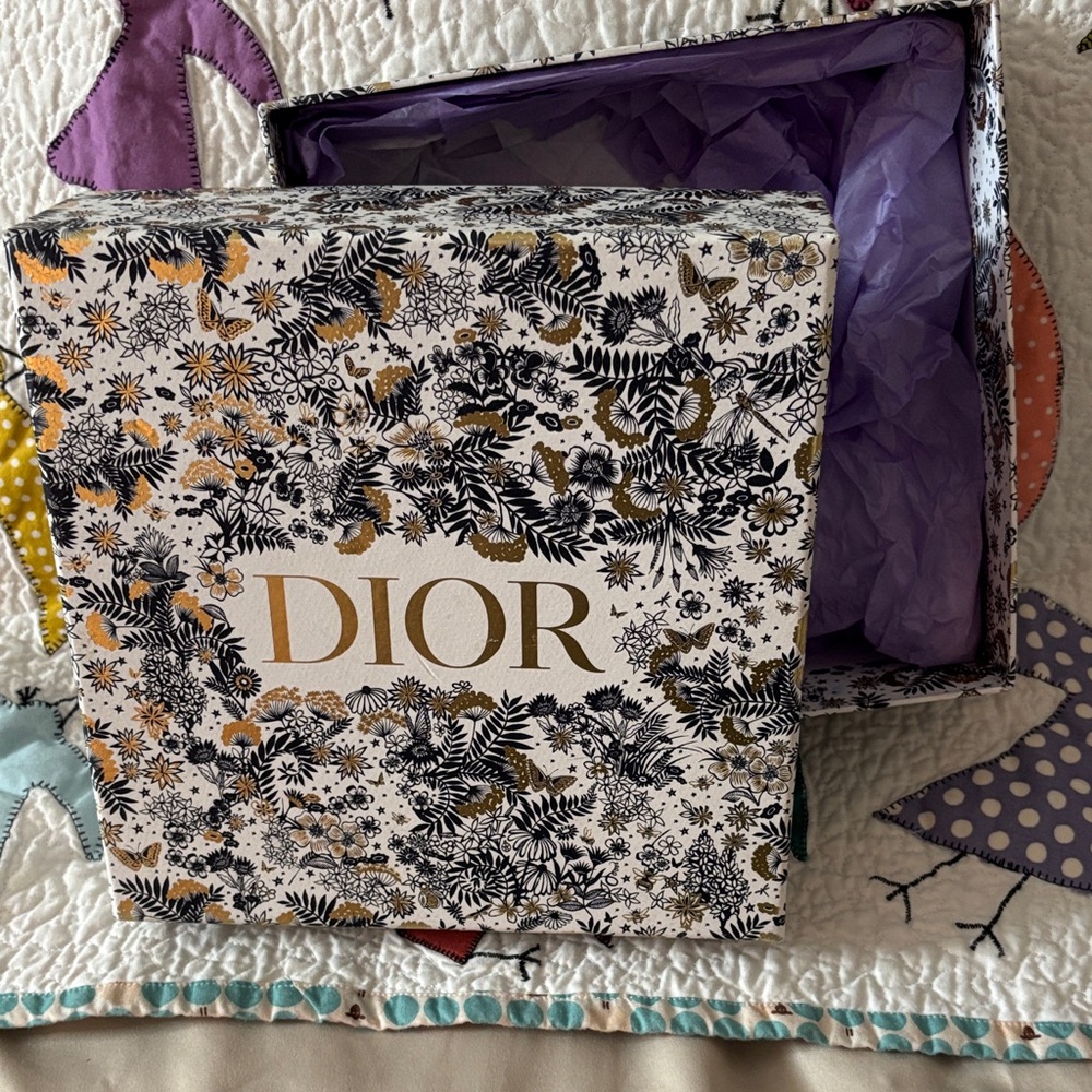 Dior Black and Gold Floral Box